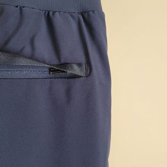 Athleta Size 4 Nolita Wide Leg Pant Pull On Lightweight Stretch Navy Blue - Picture 8 of 12